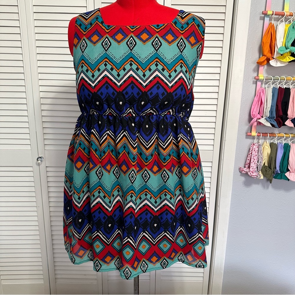Southwestern Hi Lo Dress